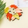 BrochesCabeza de león de colores - broche acrílico