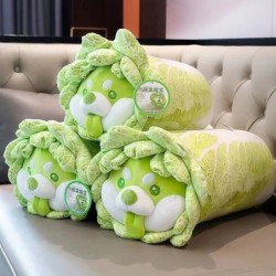 Green cabbage dog - soft pillow - toyCuddly toys