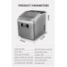 Automatic ice cubes maker - English panel - 25 kgs / 24HBar supply