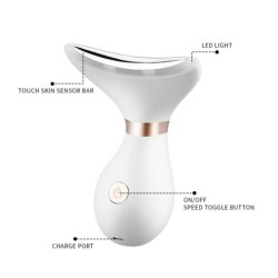 MasajeMasajeador multifuncional cara/cuello - lifting / antiarrugas - Terapia de fotones LED