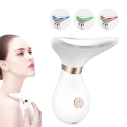 MasajeMasajeador multifuncional cara/cuello - lifting / antiarrugas - Terapia de fotones LED