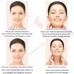 MasajeMasajeador de ojos EMS - antiarrugas - eliminación de ojeras - compresa caliente - LED - USB