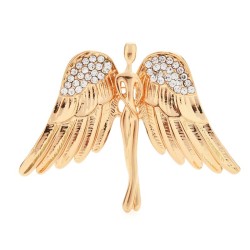 BrochesBroche ángel alas grandes - con cristales
