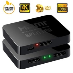 4K HDMI splitter - full HD - 1080P - 1 in 2 out amplifier - dual display - for HDTV DVD PS3 XboxHDMI Switch