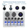 Herramientas & mantenimientoBalancín de metal a prueba de agua - panel de interruptores de palanca - disyuntor - USB - 4/6 ba...