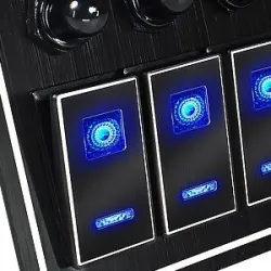 Herramientas & mantenimientoBalancín de metal a prueba de agua - panel de interruptores de palanca - disyuntor - USB - 4/6 ba...