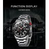 RelojesLIGE - reloj deportivo de cuarzo - luminoso - resistente al agua - acero inoxidable