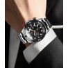 RelojesLIGE - reloj deportivo de cuarzo - luminoso - resistente al agua - acero inoxidable