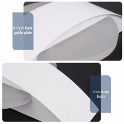 Modern LED wall lamp - square / round - 4WWall lights