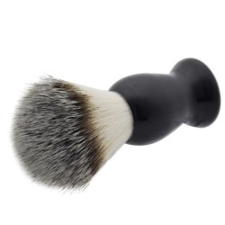 Professional beard shaving set - brush - stainless steel bowl - with standShaving