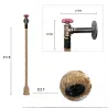 Industrial pipe - vintage wall lamp with hemp ropeWall lights