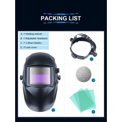 CascosMáscara de soldadura - oscurecimiento automático - Solar - automático - DIN 4/9-13 TIG MIG
