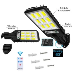 Solar street light - motion sensor - remote control - IP65 waterproof - LED - COBStreet lighting