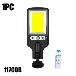 Solar street light - motion sensor - remote control - IP65 waterproof - LED - COBStreet lighting