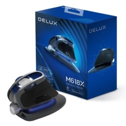 MouseDelux - M618X - ratón vertical inalámbrico - ángulo ajustable - Bluetooth