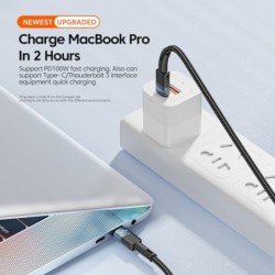 CablesEssager - USB tipo C a USB C - cable de carga rápida - 60W - 100W