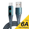 CablesEssager - Cable USB tipo C a USB C - Carga rápida PD - con pantalla digital - 100W / 5A