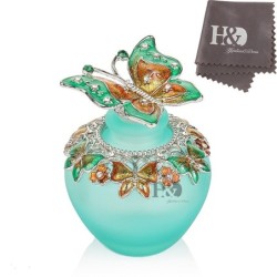 PerfumeFrasco de perfume de vidrio vintage - mariposa de cristal - 30ml