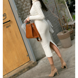 VestidosVestido de invierno de punto - con cuello alto