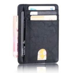 Slim leather wallet - credit cards holder - RFID blockingWallets