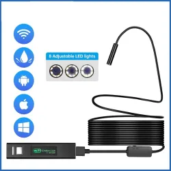 CámaraMini cámara endoscópica - WiFi - LED - micro USB - IOS Android - IP68 resistente al agua