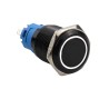 Black push button switch LED - waterproof - fixed self-locking - 12mm / 16mm / 19mm / 22mm - 5V / 12V / 220VSwitches
