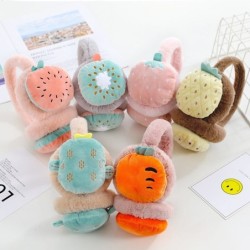 Gorras y sombrerosOrejeras de invierno para niños - felpa cálida - bordado de frutas de dibujos animados