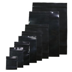 Bolsas de almacenamientoBolsas de plástico que se pueden volver a cerrar - bolsas - termosellado - negro - 4 * 5 cm - 100 piezas