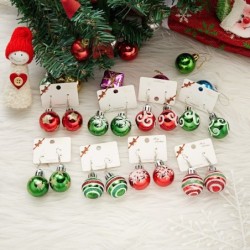 Christmas tree ball shaped earringsEarrings