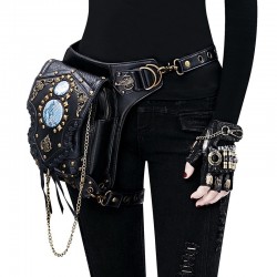 BolsasBolso de hombro/pierna/riñonera - steampunk - gótico - estilo retro - cuero
