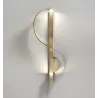 ApliquesLámpara de pared dorada moderna - en forma de S