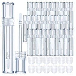 Lápiz labialEnvases de brillo de labios transparentes vacíos - con barra de esponja para labios - 5ml - 20 piezas