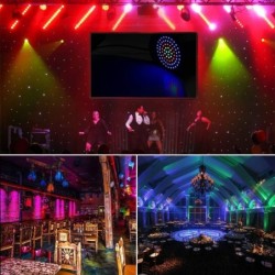 Iluminación de escenarios y eventosLuz láser de escenario - proyector - activado por sonido - remoto - RGB - 78 LED - DMX