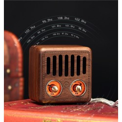 Retro wooden speaker - digital FM radio - BluetoothBluetooth speakers