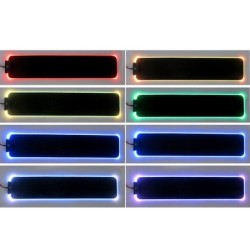 AccesoriosTeclado / reposamuñecas - Cojín de apoyo - Almohadilla antideslizante - RGB - LED