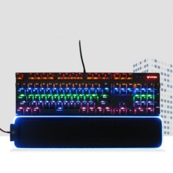 AccesoriosTeclado / reposamuñecas - Cojín de apoyo - Almohadilla antideslizante - RGB - LED
