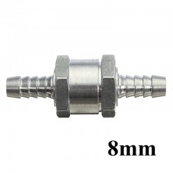 Aluminium fuel valve non return one way - petrol diesel water oil - 6mm/8mm/10mm/12mmMotorbike parts