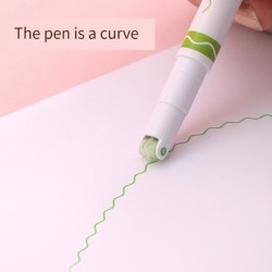 Artistic pen - curved lines marker - roller pen with patterns - 1 piecePens & Pencils