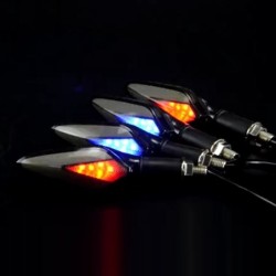Luces de giroLámpara de señales de giro de motocicleta - luces LED que fluyen - universal - resistente al agua - LED 12V - 2 ...