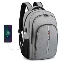 MochilasMochila impermeable - Maletín para portátil de 15,6 pulgadas - Antirrobo - Puerto USB - Gran capacidad