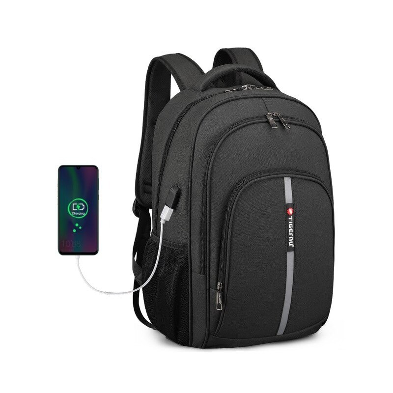 MochilasMochila impermeable - Maletín para portátil de 15,6 pulgadas - Antirrobo - Puerto USB - Gran capacidad