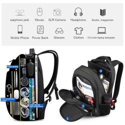 Waterproof backpack - 15.6 inch laptop bag - anti-theft - USB port - large capacityBackpacks