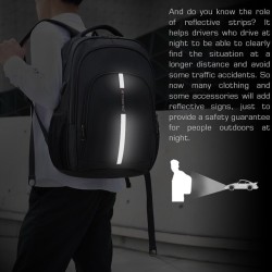 MochilasMochila impermeable - Maletín para portátil de 15,6 pulgadas - Antirrobo - Puerto USB - Gran capacidad