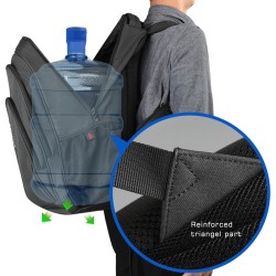 MochilasMochila impermeable - Maletín para portátil de 15,6 pulgadas - Antirrobo - Puerto USB - Gran capacidad