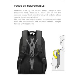MochilasMochila impermeable - Maletín para portátil de 15,6 pulgadas - Antirrobo - Puerto USB - Gran capacidad
