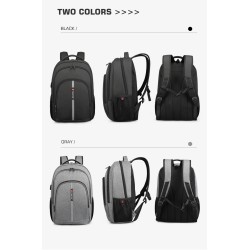 MochilasMochila impermeable - Maletín para portátil de 15,6 pulgadas - Antirrobo - Puerto USB - Gran capacidad