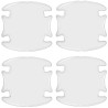 PegatinasAdhesivo de lámina transparente - protección de la manija de la puerta del automóvil - antiarañazos - 4 piezas