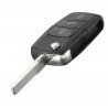 LlavesFunda de llave remota abatible - carcasa de llave - 3 botones - para Volkswagen Golf Passat Polo Jetta Touran