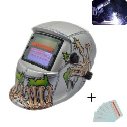 CascosCasco de soldadura de oscurecimiento automático - manos de calavera