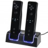 WiiCargador doble - Indicador LED - para mando de Wii - con 2 pilas